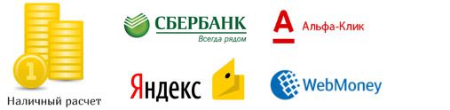 Способы оплаты в Минусинске